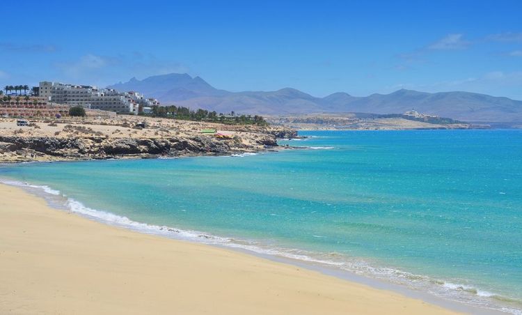Plage d'Esmeralda à Fuerteventura, Îles Canaries, Espagne