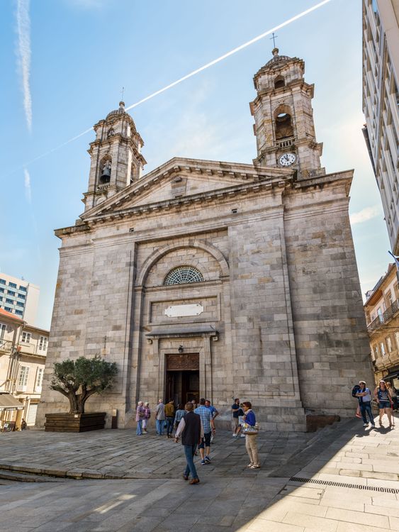 El templo más emblemático de Vigo, la Iglesia Santa María