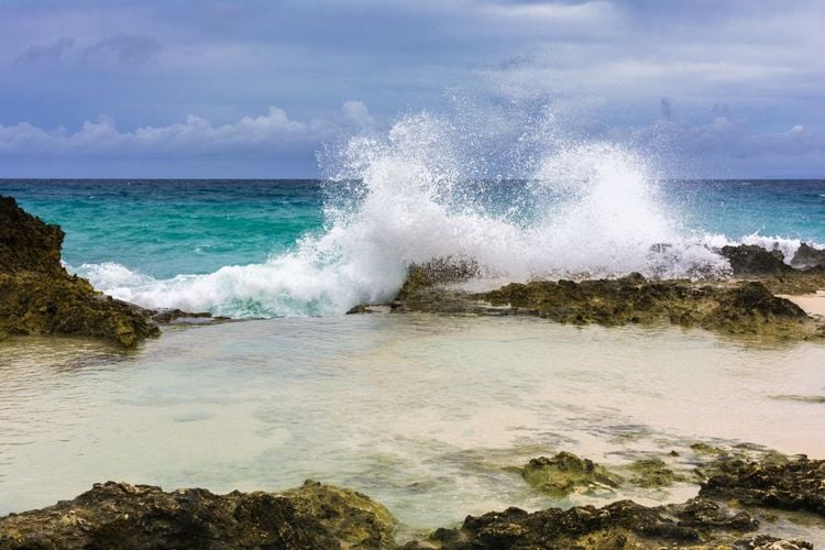La Douche, près de La Pointe Des Chateaux, Grande-Terre, Guadeloupe