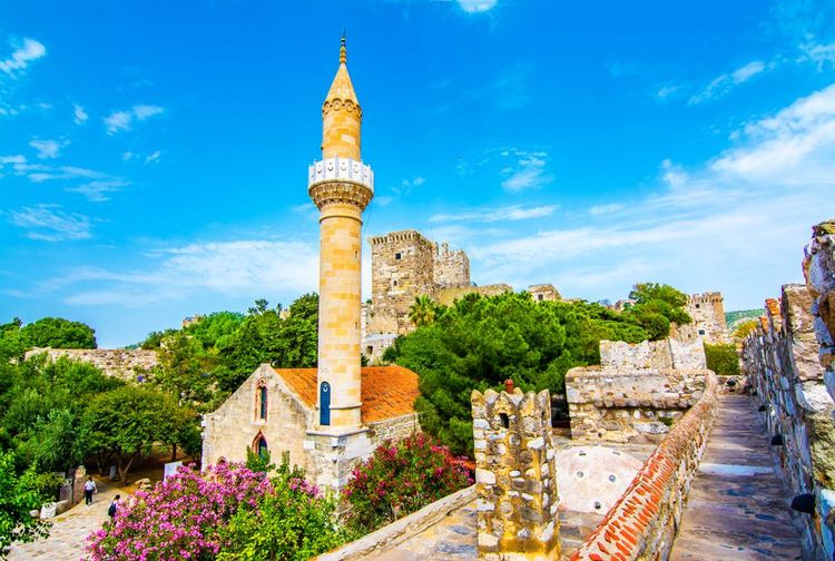 Mosquée Mustafa Pasa au château de Bodrum, Turquie
