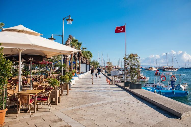 Marina de Bodrum en Turquie