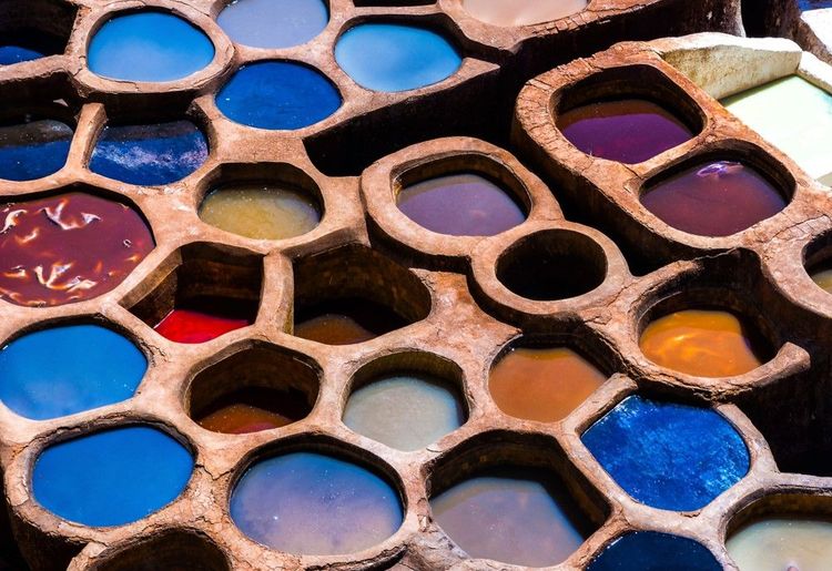 Chaque cavité a sa couleur