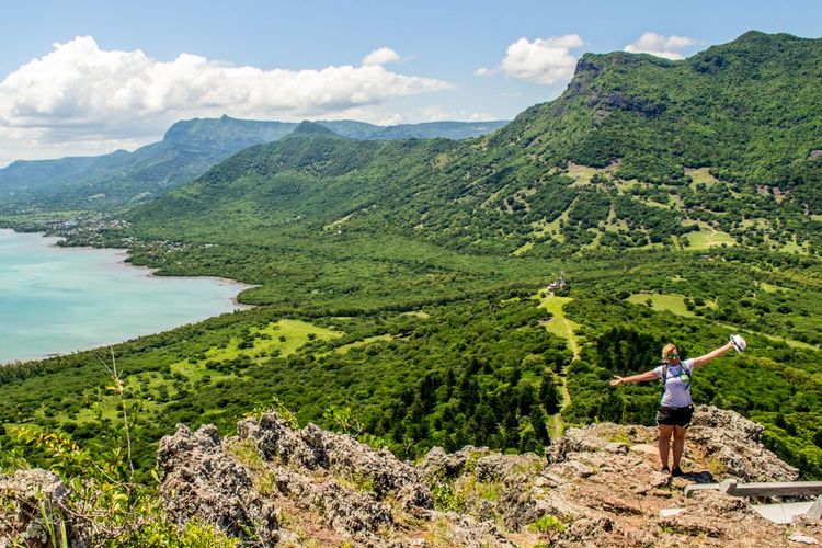 Le Morne Brabant vue d'en haut, est une imposante montagne située au sud-ouest de l’île