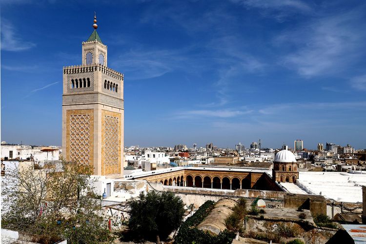 La mosquée de Zitouna dans la médina