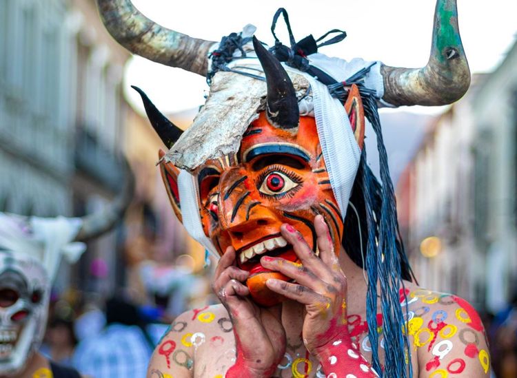 Pendant le Carnaval, en Martinique