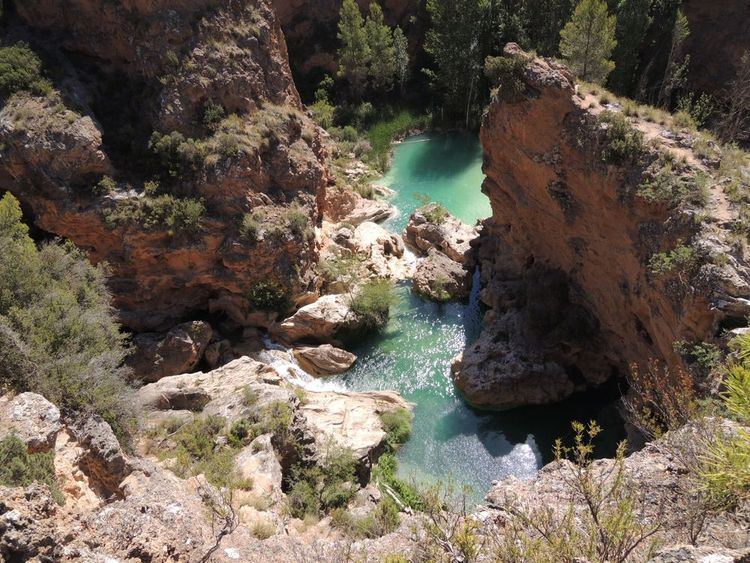 Vue aérienne de Las Chorreras del Gabriel.