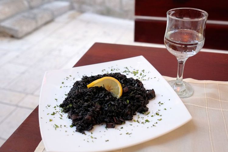Le risotto noir à Dubrovnik