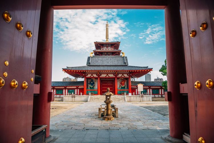 Temple Shitennoji à Osaka, Japon
