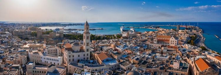 Bari vista dall'alto