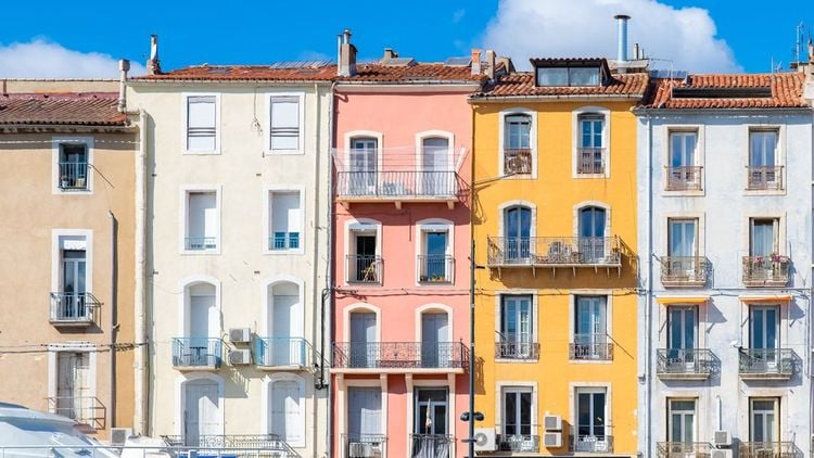 Les façades colorées de Sète