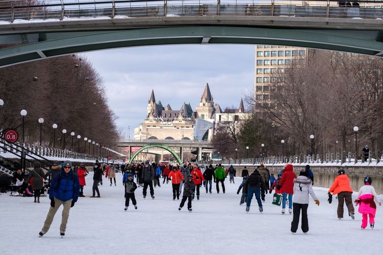 Canal Rideau gelé