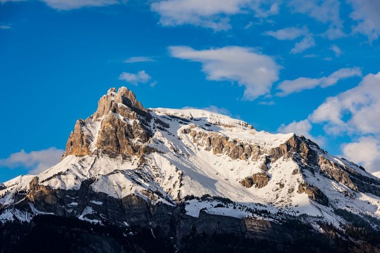 Les pics du mont Tête à l'Ane de Megève