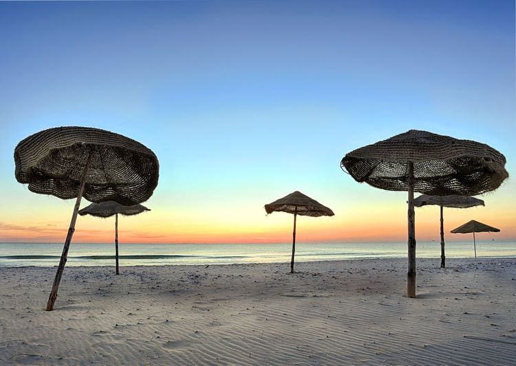 Plage de la corniche de Sousse, Tunisie