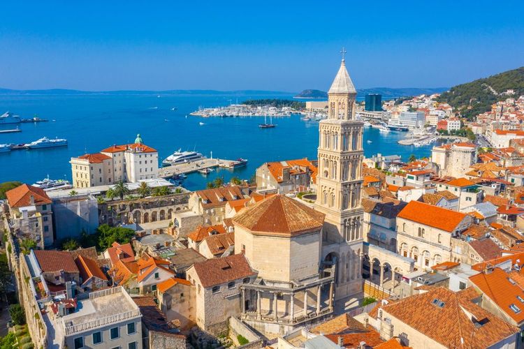 La vieille ville de Split en Croatie