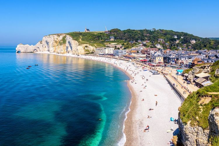 La plage d'Etretat
