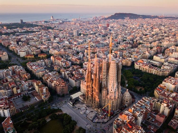 Barcellona vista dal cielo