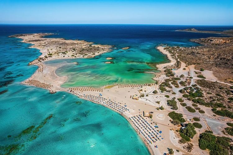 Plage d'Elafonisi en Crète, Grèce