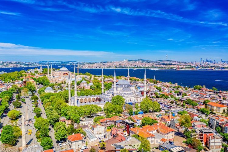 Basilique Sainte-Sophie, et Mosquée Bleue, Istanbul