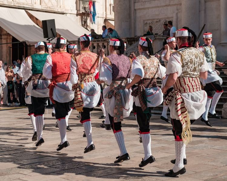 Des spectacles de danse à Dubrovnik, Croatie