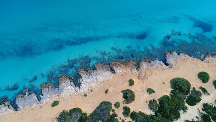 Vue de drone aérien, El Haouaria,Tunisie