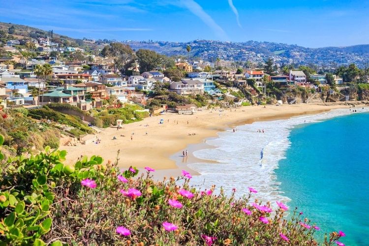 Laguna Beach sur Crescent Bay, Comté d'Orange, Californie
