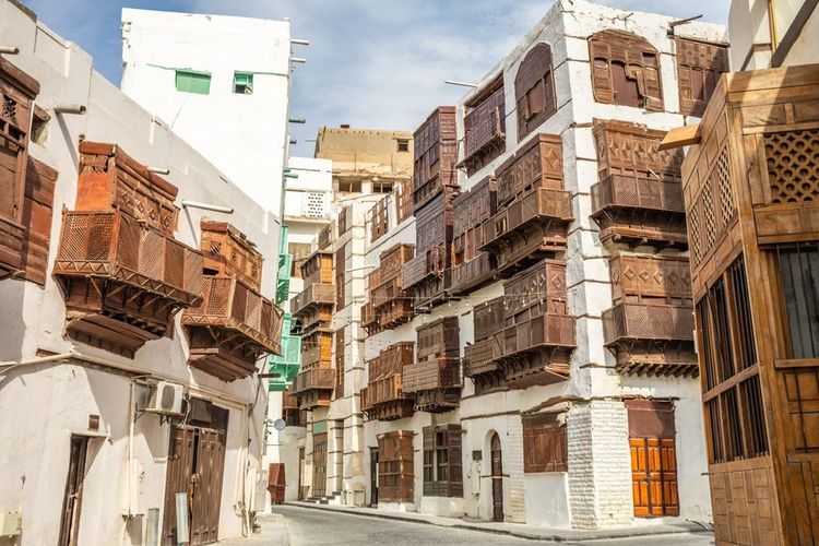 Le quartier historique Al Balad à Djeddah en Arabie Saoudite