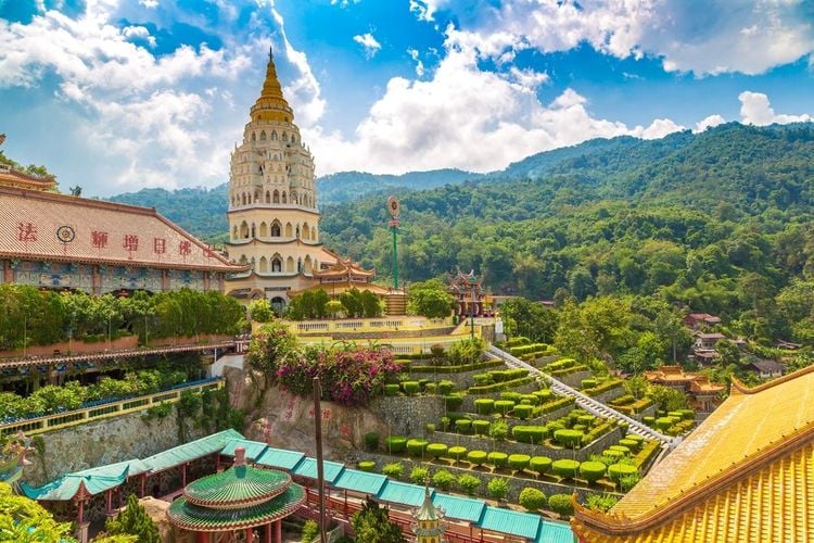 Temple de Kek Lok Si à Georgetown, sur l'île de Penang, Malaisie
