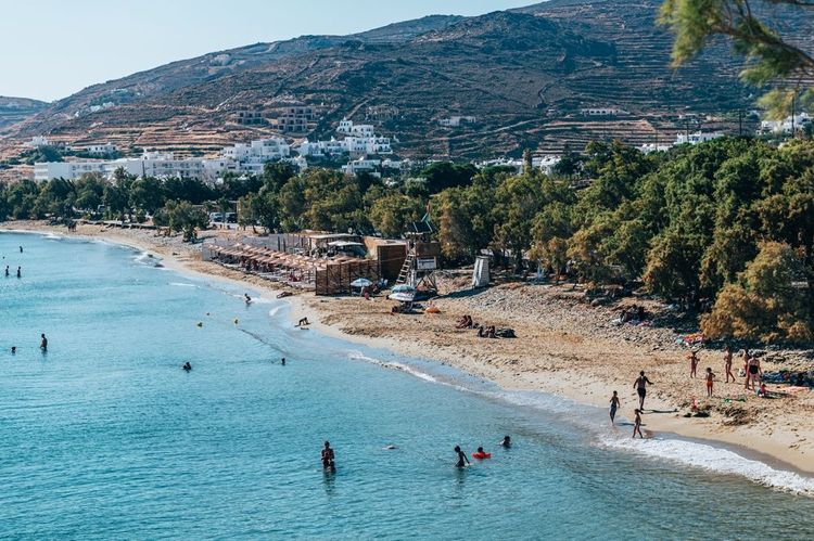 Plage de Kionia, Tinos