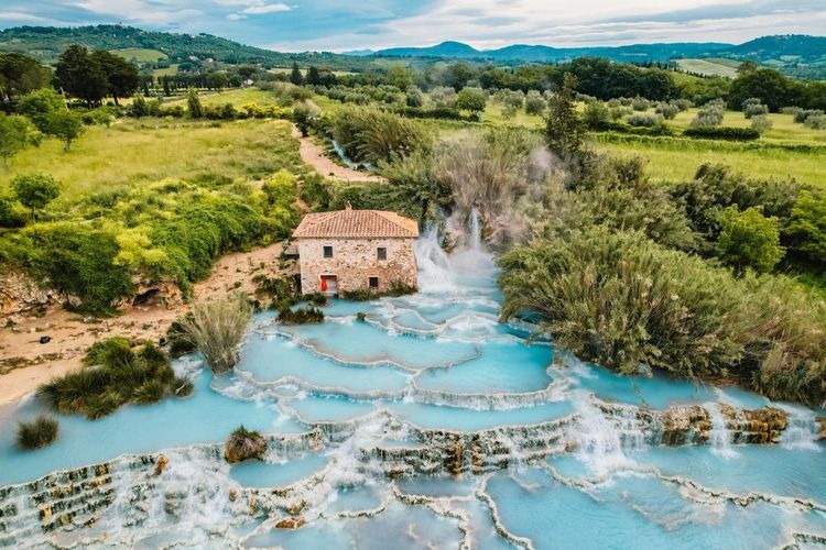 Station thermale de Saturnia, Italie