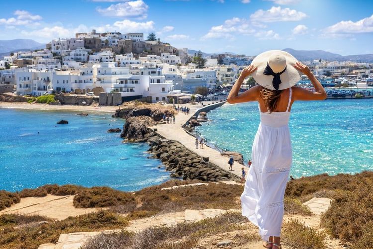 Naxos, la baie de Chora