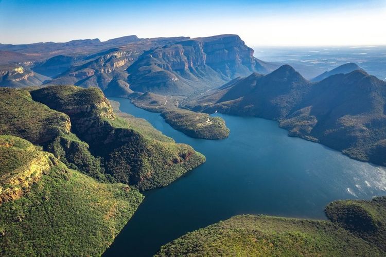 Vue aérienne du Blyde River Canyon 