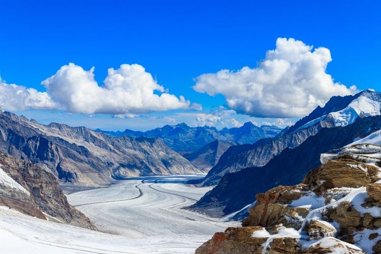 Le glacier d'Aletsch canton du Valais, Suisse