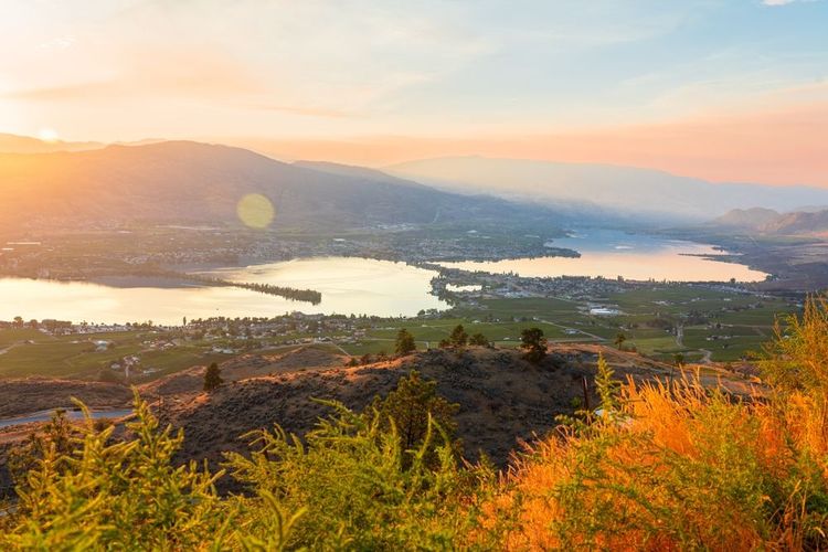 Coucher de soleil sur Osoyoos 