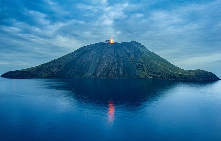 île de Stromboli.