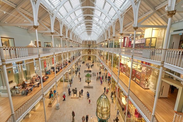 Into Edinburgh National Museum and its fascinating galleries