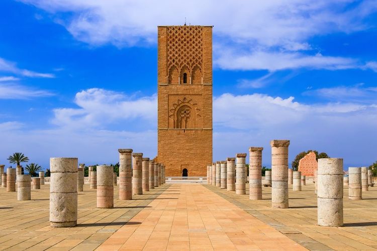  La tour Hassan site classé au patrimoine mondial de l'UNESCO.