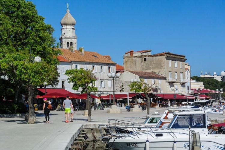 La ville de Krk, sur l'île éponyme.