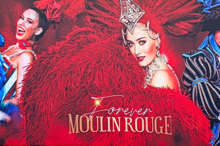 L'affiche du spectacle du Moulin Rouge.
