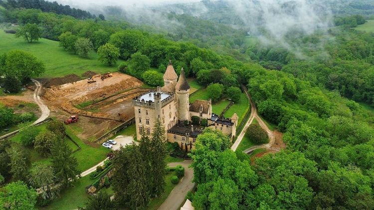 photo de drone Château Puymartin France