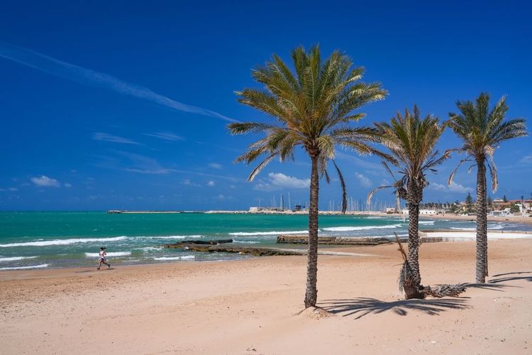 La plage de Ragusa.