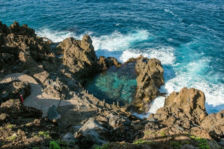 Piscine naturelle Charco De La Laja à San Juan de la Rambla, île de Tenerife, Espagne