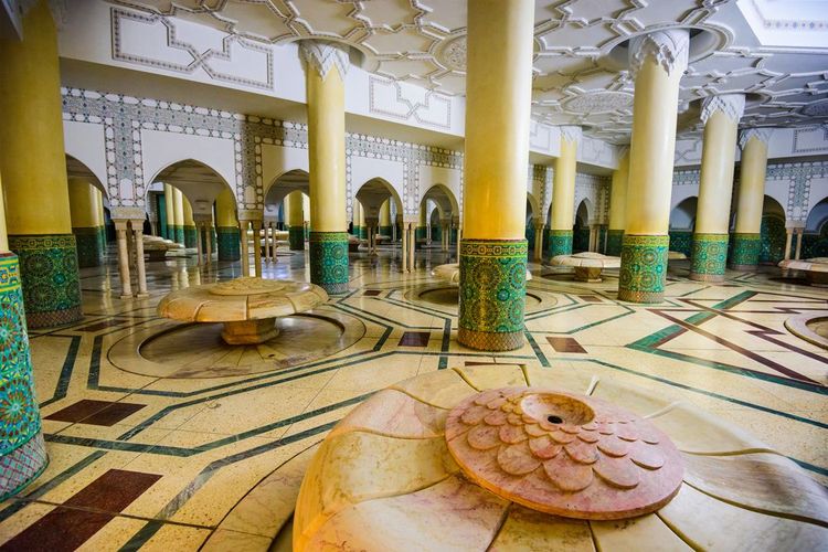 Il bagno della moschea di Hassan II