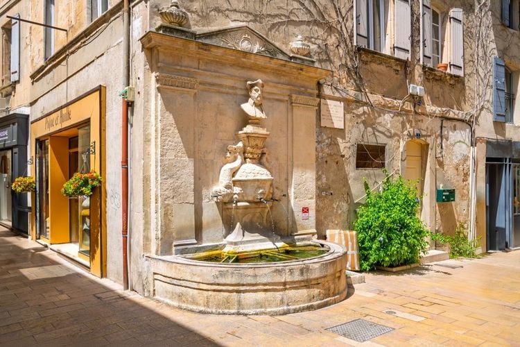 La fontaine Nostradamus à Saint-Rémy-de-Provence