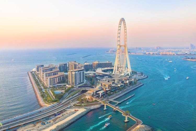L'île Bluewaters à Dubaï.