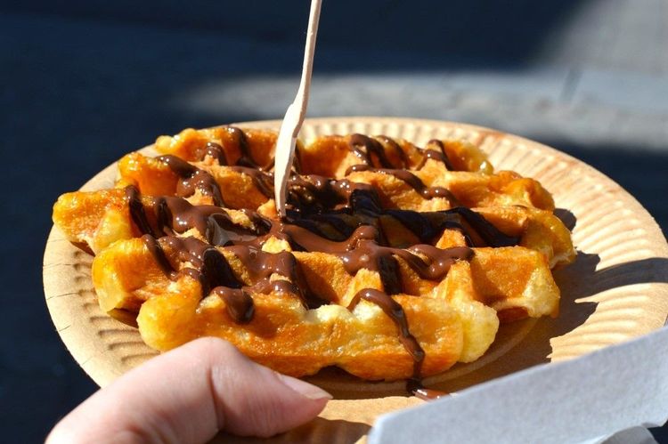 La gauffre à la pâte à tartiner au chocolat, un classique des endroits gourmands