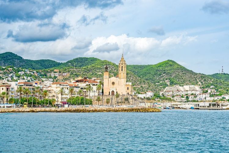 glise emblématique de Saint-Barthélemy et de Sainte-Thecla. Sitges.