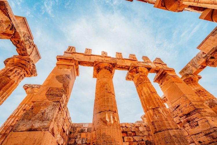 Selinonte, contre-plongée sur le temple