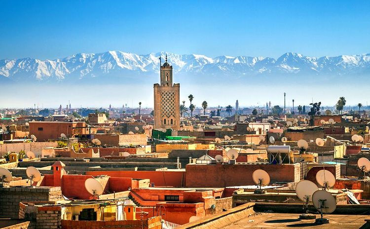Marrakech et les neiges éternelles de l'Atlas