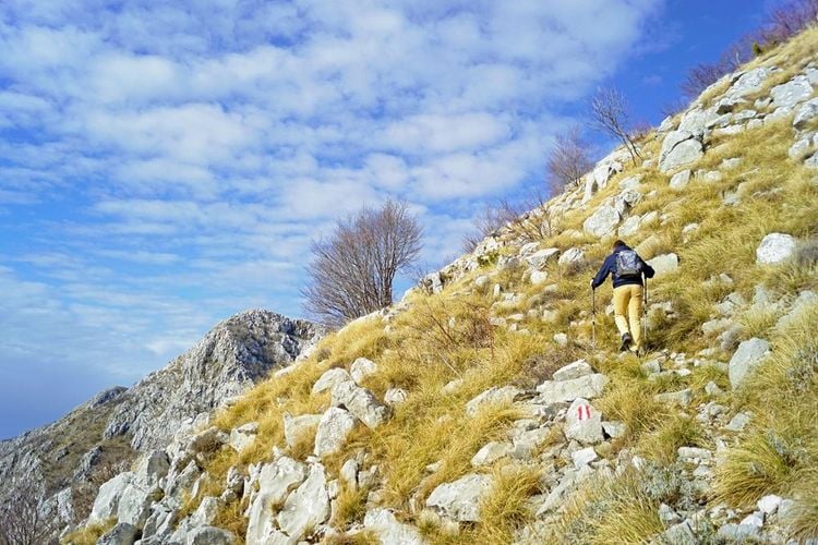Randonneur sur l'Orjen