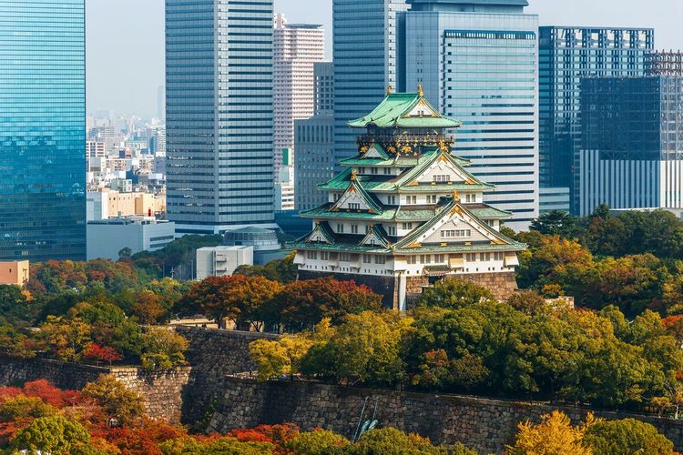 Château d'Osaka, Japon